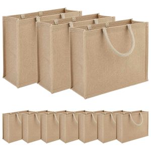 vidaXL Džuutkottid 10 Naturaalne 42 x 33 x 19 cm 100% Tossa džuut