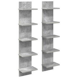 vidaXL Seinariiul 2 pcs Betoonhall 22 x 15 x 100 cm Tehispuit