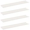 vidaXL Ujuv riiul 4 pcs Valge 100 x 18 x 2,5 cm Teras