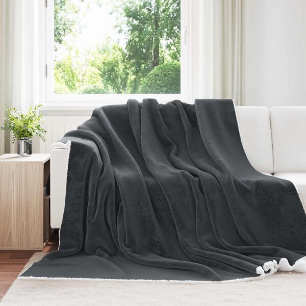 vidaXL Pleedi pleed Tumehall 240 x 270 cm Fliis