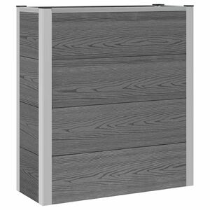 vidaXL K&otilde;rgendatud aia taimelava Hall 75 x 30 x 22 cm