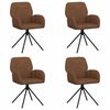 vidaXL P&ouml;&ouml;rlevad Toiduainete Toolid 4 pcs Kunstsuede nahk Pruun