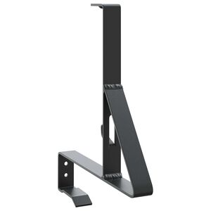 vidaXL Lumi kaitse tugi Must 29,5 x 3 x 34,5 cm Teras