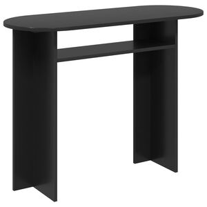 vidaXL Konsoollaud Must tamm 100 x 39,5 x 75 cm Tehispuit