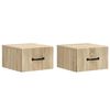 vidaXL Seinale kinnitatav &ouml;&ouml;tis 2 tk Sonoma tamm 34,5 x 33 x 20 cm