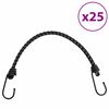 vidaXL bungee n&ouml;&ouml;r helkurribade ja konksudega 10 tk, 38 cm