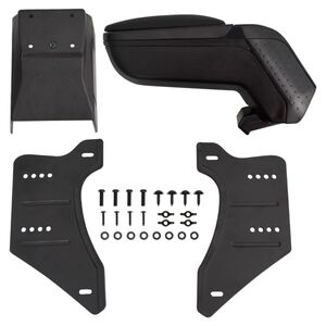 vidaXL auto k&auml;etugi, universaalne, must, 13 x 33 x (33-53) cm, ABS