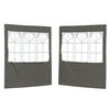 vidaXL Peotelgi k&uuml;lgtool 2 pcs 200 x 195 cm Antratsiit PE ja teras