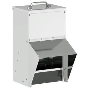 vidaXL Kanali feeder Hõbedane 20 x 25 x 35 cm Tsinkteras