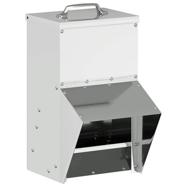 vidaXL Kanali feeder Hõbedane 20 x 25 x 35 cm Tsinkteras