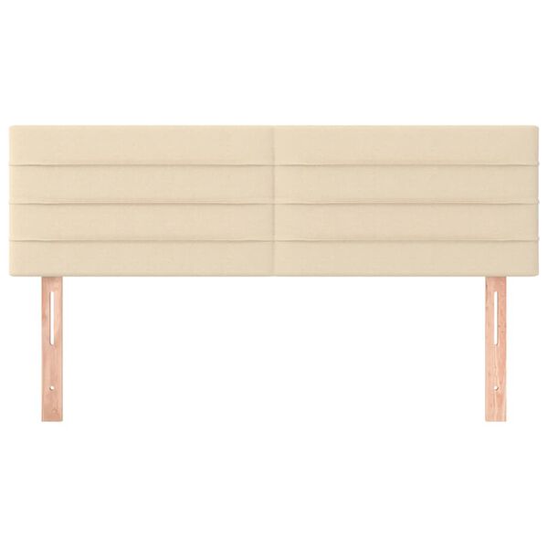 vidaXL voodipeatsid, kreemjas, 144x5x78/88 cm, kangas