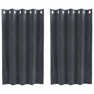 vidaXL Pimendavad kardinad 2 pcs Helehall 140 x 140 cm Samet