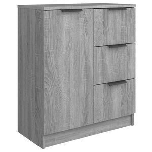 vidaXL puhvetkapp, hall Sonoma tamm, 60 x 30 x 70 cm, tehispuit
