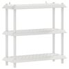 vidaXL Riiulikomplekt 3 tasandit 100 x 40 x 96 cm PP Valge