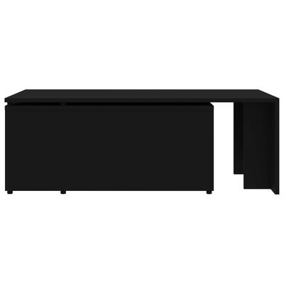 vidaXL kohvilaud, must, 150 x 50 x 35 cm puitlaastplaat