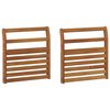 vidaXL K&auml;etugi 2 pcs Naturaalne 58,5 x 8 x 60 cm Tugev akatsiapuu