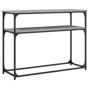 vidaXL konsoollaud, hall Sonoma tamm, 100x35,5x75 cm, tehispuit