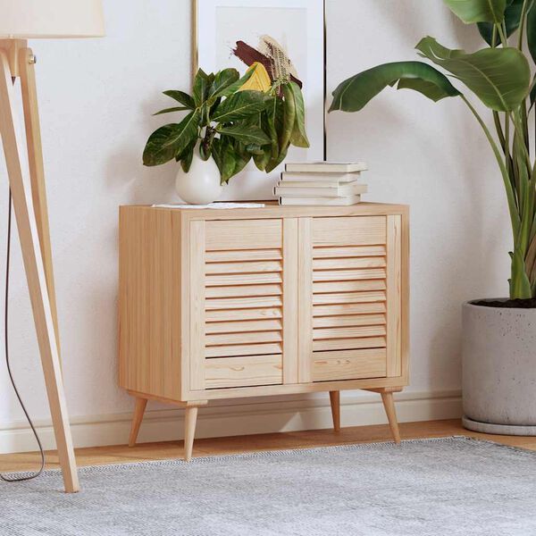 vidaXL kapiuksed võredega disain 2 tk 39,5x29,5 cm täispuidust mänd