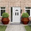 vidaXL Taimekast 2 pcs Rooste 100 x 100 x 80 cm terase t&uuml;&uuml;p