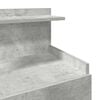 vidaXL &ouml;&ouml;kapp kahe sahtliga, betoonhall, 40 x 36,5 x 62 cm