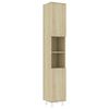 vidaXL vannitoakapp Sonoma tamm 30 x 30 x 179 cm tehispuit