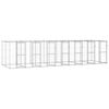 vidaXL koeraaedik, tsingitud teras, 16,94 m&sup2;