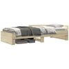 vidaXL Peatsiga voodiraam Sonoma tamm 80 x 200 cm Tehispuit