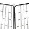 vidaXL koera mänguaedik 8 paneeliga, teras, 80 x 100 cm, must