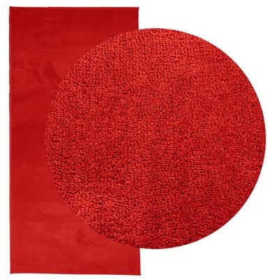vidaXL vaip "OVIEDO" lühikese narmaga, punane, 100 x 200 cm