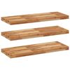 vidaXL ujuvad riiulid 3 tk 80 x 30 x 4 cm &otilde;liviimistlusega t&auml;ispuit, akaatsia