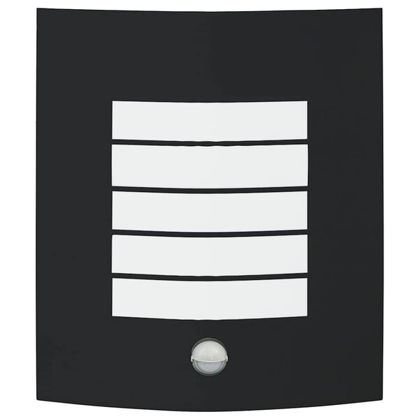 vidaXL V&auml;line seinalamp Must 23.5 x 9 x 26 cm