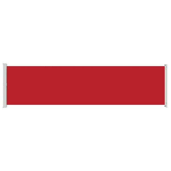 vidaXL lahtit&otilde;mmatav terrassi k&uuml;lgsein, 600 x 160 cm, punane