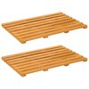 vidaXL Vannimatt 2 tk Naturaalne 56 x 37 cm Tugev akatsiapuu
