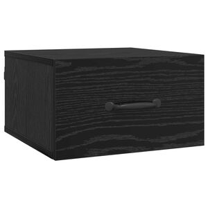vidaXL &Ouml;&ouml;lambi kapp sahtliga Must tamm 35 x 35 x 20 cm Tehispuit