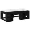 vidaXL Laste voodiraam koos ladustamisega Must tamm 75 x 190 cm