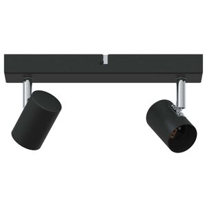 vidaXL Lae kohtvalgusti prožektoritega Must 26 x 6,5 x 11,5 cm Metall