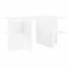 vidaXL Kohvilaud Valge 87 x 50 x 45 cm T&ouml;&ouml;deldud puit