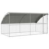 vidaXL Koerakuut 2 tk H&otilde;bedane 4 x 2 x 2 m Tsingitud teras