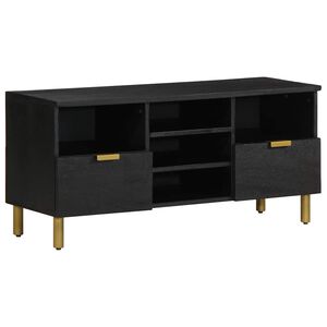 vidaXL telerialus, must, 100 x 33 x 46 cm, tehispuit
