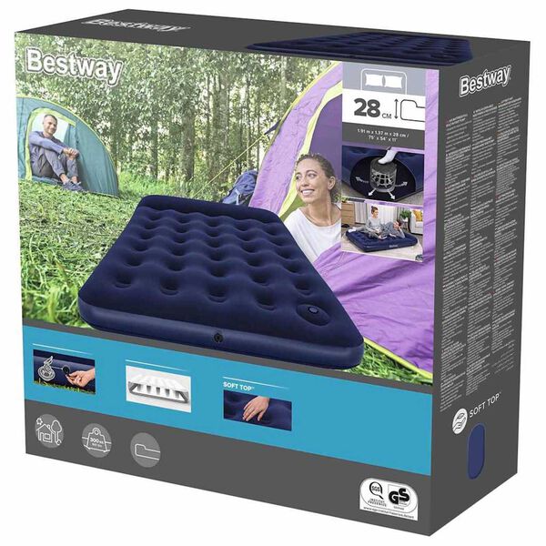 Best Way &Otilde;hkmadrats Sinine 191 x 137 x 28 cm PVC