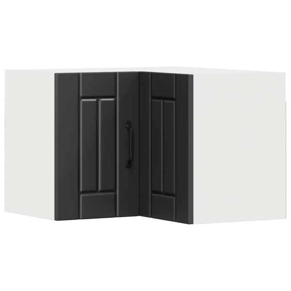 vidaXL K&ouml;&ouml;gikapp Must 57 x 57 x 40 cm Tehispuit