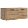 vidaXL Seinekapp Seinale kinnitav Artisan tamm 80 x 36,5 x 35 cm