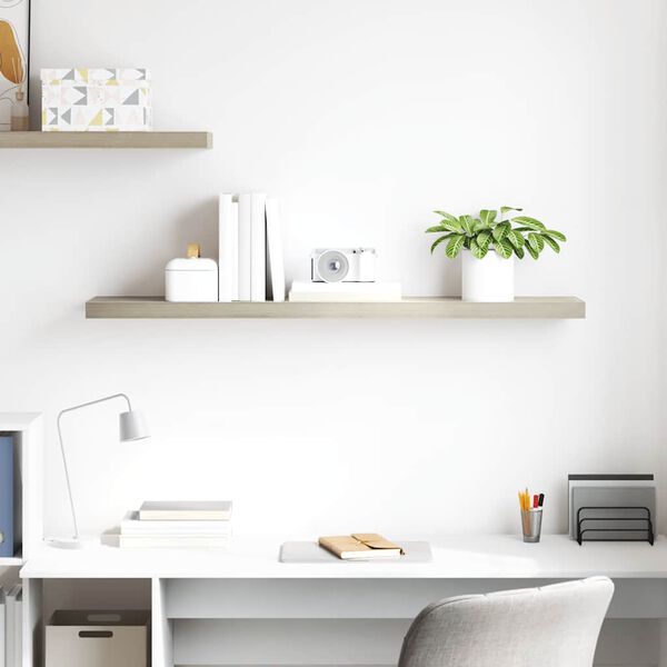 vidaXL seinariiul, tammev&auml;rvi, 120 x 23,5 x 3,8 cm MDF