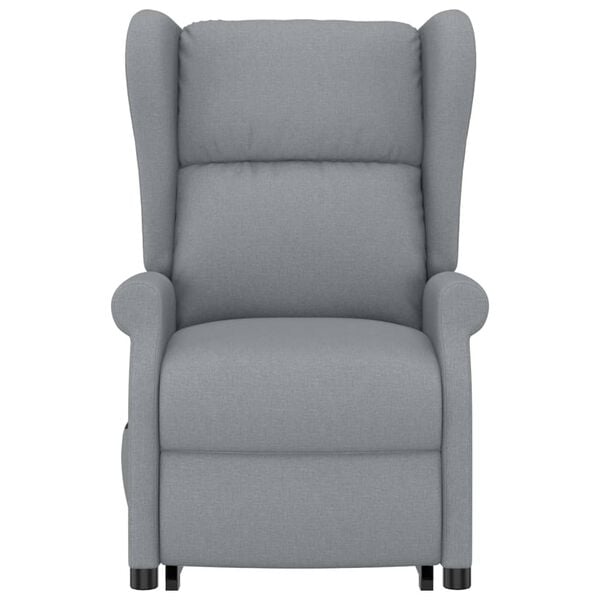 vidaXL p&uuml;sti t&otilde;usmist toetav tugiool, helehall, kangas