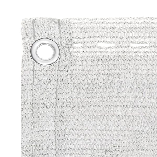 vidaXL r&otilde;dusirm HDPE, 75 x 400 cm, valge