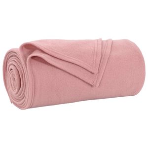 vidaXL Pleed Roosa 170 x 130 cm 0.31 kg Fliis