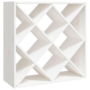 vidaXL veinikapp, valge, 62 x 25 x 62 cm, m&auml;nnipuit