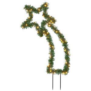 vidaXL j&otilde;ulukaunistus meteoor koos vaiadega, 115 LEDi, 89 cm