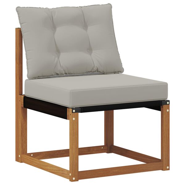 vidaXL V&auml;li diivanikomplekt Tugev acacia puit ja Textilene