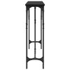 vidaXL Konsoollaud Must tamm 140 x 23 x 75 cm